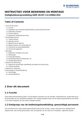 schmersal AZM 161ST-11/12RKA-024 Bedienings- En Montagehandleiding