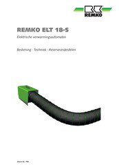 REMKO ELT 18-S Bedieningshandleiding