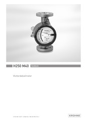 KROHNE H250 M40 Handboek