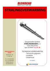 Solaronics SOLARHPR 36 Technische Handleiding