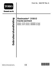 Toro Reelmaster 3100-D Gebruikershandleiding