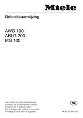 Miele AWG 100 Gebruiksaanwijzing