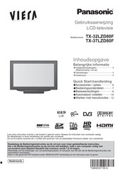 Panasonic Viera TX-32LZD80F Gebruiksaanwijzing