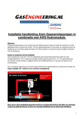 Aisin AWS 13HP-E1J Installatiehandleiding