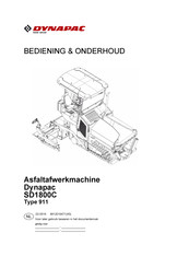 Dynapac SD1800C Bedienings- En Onderhoudshandleiding