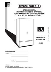 Ferroli ELITE 51 E Technische Handleiding