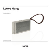 Loewe klang m1 Gebruikershandboek