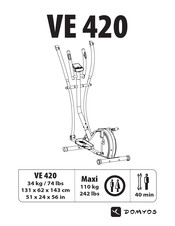 Domyos VE 420 Gebruiksaanwijzing