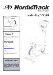 NordicTrack VX500i Handleiding