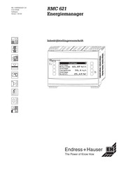 Endress+Hauser RMC621 Bedieningsvoorschrift