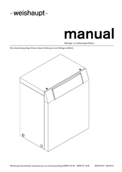 Weishaupt WWP S 14 ID Montage- En Bedieningshandleiding