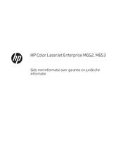 HP Color LaserJet Enterprise M653 Series Gebruikershandleiding