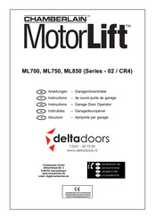 Chamberlain MotorLift ML850 Instructies