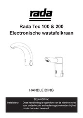 Rada Tec 100 Handleiding