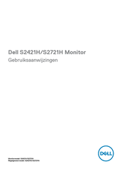 Dell S2721H Gebruiksaanwijzingen