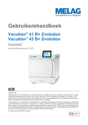 MELAG Vacuklav 43 B+ Evolution Gebruikershandboek