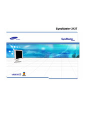 Samsung SyncMaster 243T Gebruiksaanwijzing