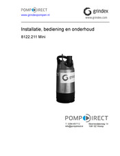 Grindex 8122.211 Mini Handleiding Voor Installatie, Bediening En Onderhoud