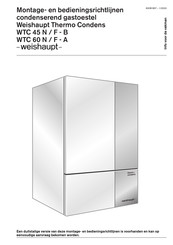 Weishaupt Thermo Condens WTC 60 F Montage- En Bedieningshandleiding