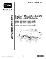 Toro ProCore SR70-S Gebruikershandleiding