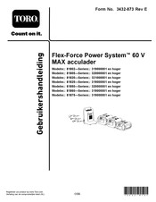 Toro Flex-Force Power System Gebruikershandleiding