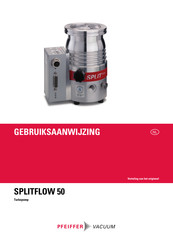 Pfeiffer Vacuum SPLITFLOW 50 Gebruiksaanwijzing