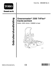 Toro Greensmaster TriFlex 3300 Gebruikershandleiding
