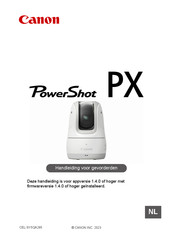 Canon PowerShot PX Handleiding