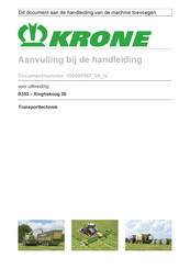 Krone B353 Ringtrekoog 50 Handleiding