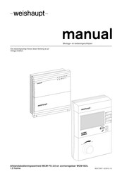 Weishaupt WCM-SOL 1.0 Montage- En Bedieningshandleiding
