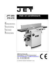 WMH Tool Group JET JPT-260 Gebruiksaanwijzing