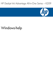 HP Deskjet Ink Advantage K209 Series Helpgids