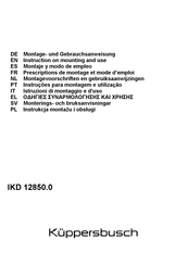 Kuppersbusch IKD 12850.0 Montagevoorschrift En Gebruiksaanwijzing