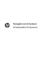 HP EliteDesk 800 G2 Naslaggids