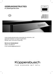 Kuppersbusch BP6350.0 Plaatsings- En Gebruikshandleiding