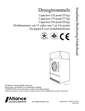 Alliance Laundry Systems LT170T Installatie- En Bedieningshandleiding