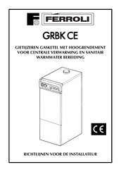 Ferroli GRBK CE Handleiding Voor De Installateur