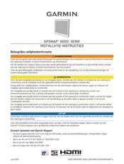 Garmin GPSMAP 9000 Series Installatie-Instructies