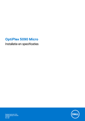 Dell 5090 Micro Installatie En Bediening