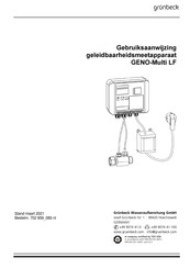 Grunbeck GENO-Multi LF Gebruiksaanwijzing