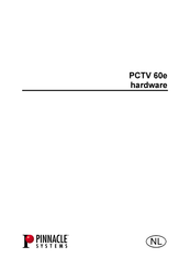 Pinnacle Systems PCTV 60e Gebruikershandboek