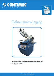 Contimac 50054 Gebruiksaanwijzing