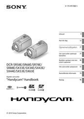 Sony DCR-SX34E Handboek