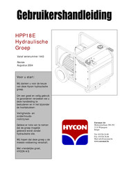 HYCON HPP18E Gebruikershandleiding