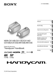 Sony Handycam HDR-CX150E Handboek