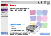 Canon FAX-L100 Uitgebreide Handleiding Voor De Gebruiker