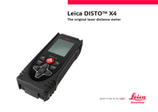 Leica DISTO X4 Handleiding