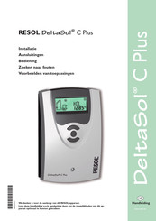 Resol DeltaSol C Plus Handleiding