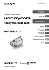 Sony Handycam HDR-CX11E Handboek