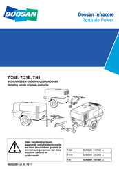 Doosan 7/26E Bedienings- En Onderhoudshandleiding